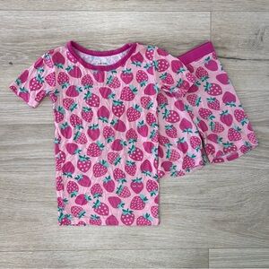 Little Sleepies Strawberry Two Piece Short Set